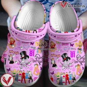Britney Spears Music Crocs Crocband Clogs Shoes, Unique Gifts For Fans Style 8 - Vesles2014S