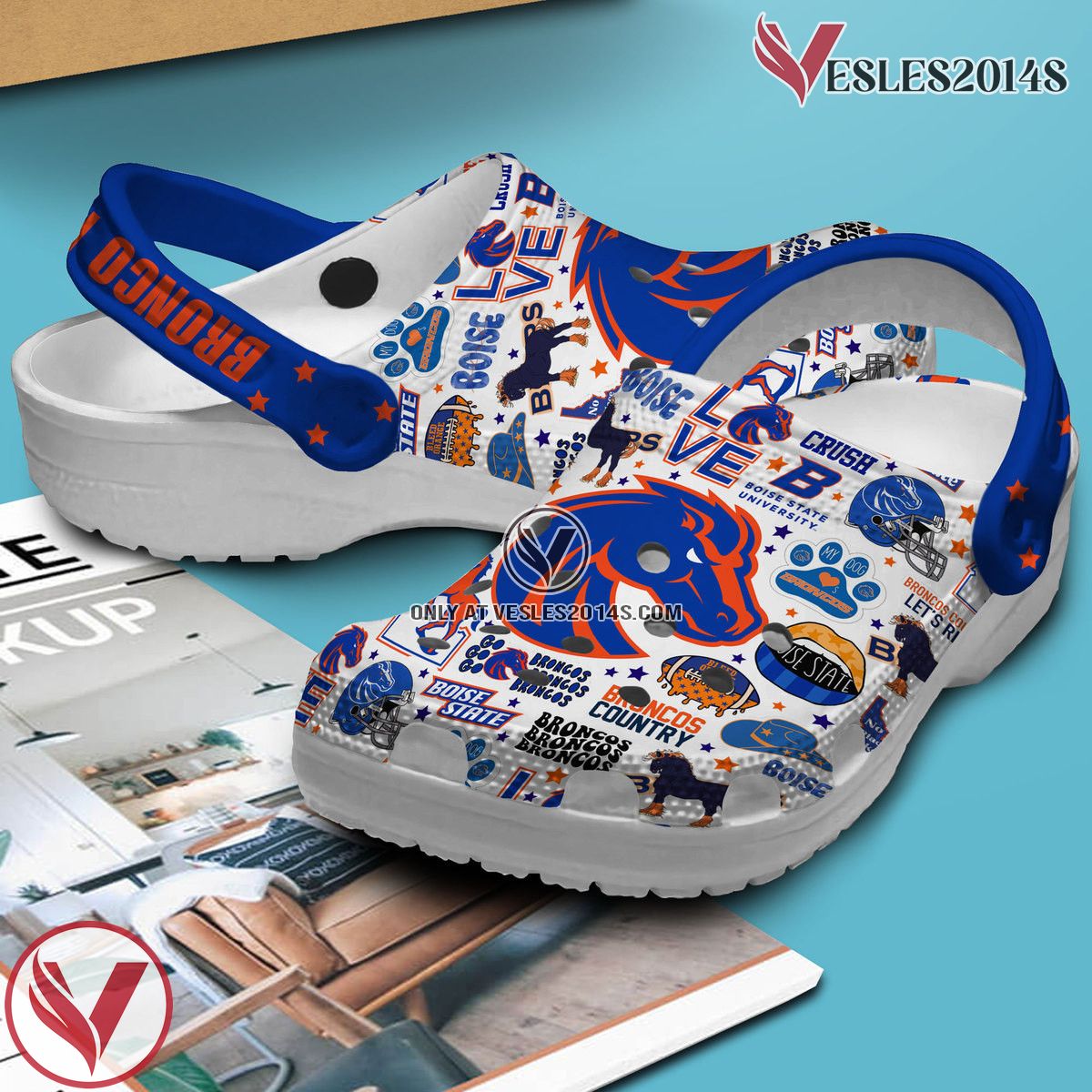 Bronco Nation Car Crocs Crocband Clogs Shoes Comfortable For Men Women and Kids, Unique Gift From Vesles2014S 2