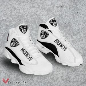 Brooklyn Nets Air Jordan 13 Shoes, Best Sneaker Gifts For Fans - Vesles2014s 1