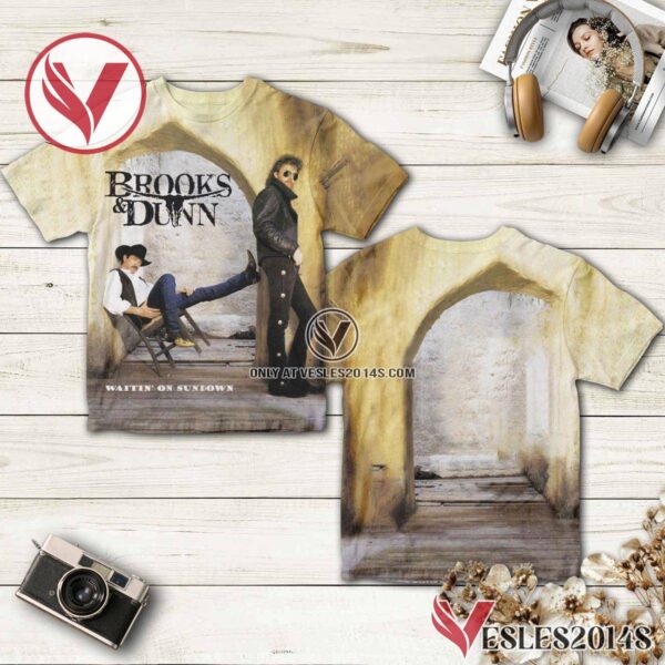 Brooks And Dunn Waitin’ On Sundown Album Cover Shirt, Unique Gifts For Music Lovers - Vesles2014S