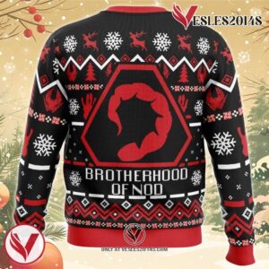 Brotherhood of Nod Command and Conquer Ugly Christmas Sweater, Unique Christmas Gift For Fans - Vesles2014S 1