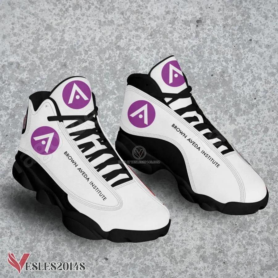 Brown Aveda Institute Logo Air Jordan 13 Shoes, Best Sneaker Gifts For Fans - Vesles2014s