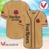Brown Four Roses Bourbon Baseball Jersey, Perfect Gifts For Fans - Vesles2014S