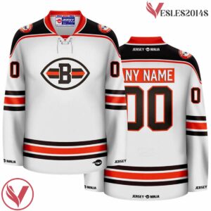 Browns White Cleveland Hockey Jersey - Vesles2014S