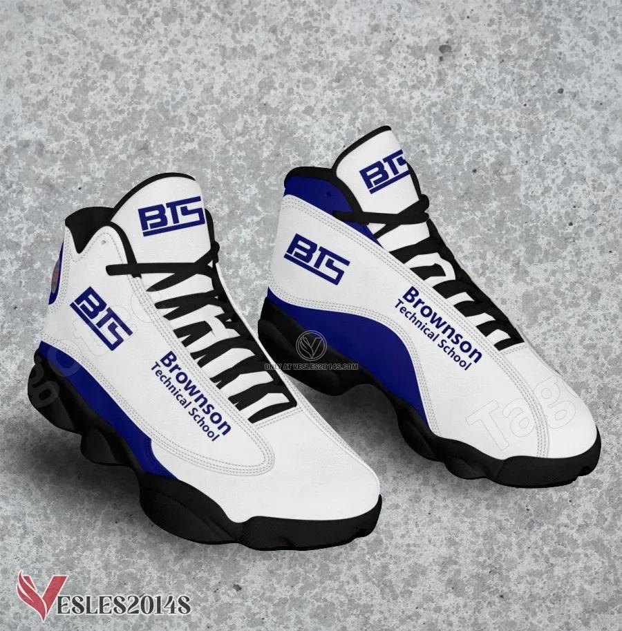 Brownson Technical School Logo Air Jordan 13 Shoes, Best Sneaker Gifts For Fans - Vesles2014s 1