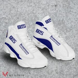 Brownson Technical School Logo Air Jordan 13 Shoes, Best Sneaker Gifts For Fans - Vesles2014s