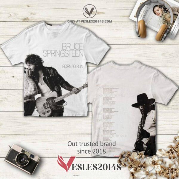 Bruce Springsteen Born To Run Album 3D T-Shirt, Perfect Gifts For Music Lovers - Vesles2014S