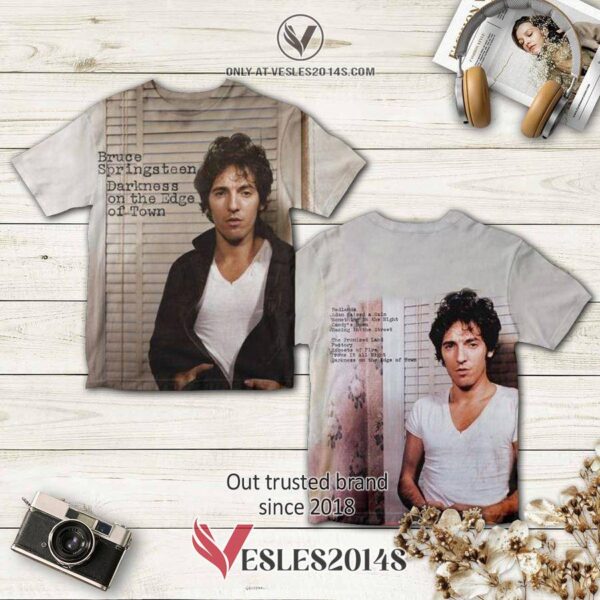 Bruce Springsteen Darkness On The Edge Of Town Album 3D T-Shirt, Perfect Gifts For Music Lovers - Vesles2014S