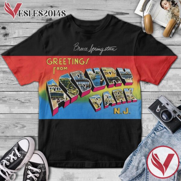 Bruce Springsteen Greetings From Asbury Park N.j. Album Cover Shirt, Perfect Gifts For Music Lovers - Vesles2014S