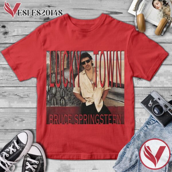 Bruce Springsteen Lucky Town Album Cover Shirt, Perfect Gifts For Music Lovers - Vesles2014S