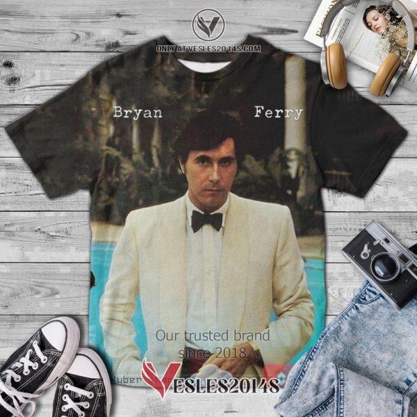 Bryan Ferry Another Time Another Place Album 3D T-Shirt, Unique Gifts For Music Lovers - Vesles2014S