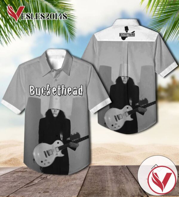Buckethead Racks Album Cover Hawaiian Shirt, Best Gift For Music Lovers Vesles2014S