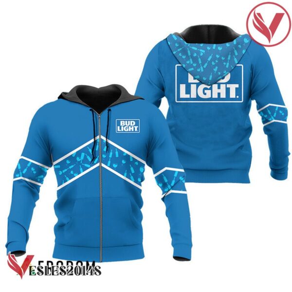 Bud Light Beer Blue Wine Pattern Hoodie & Zip Hoodie - Vesles2014S 1