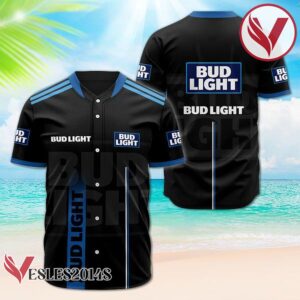 Bud Light Black Label Logo Baseball Jersey, Perfect Gifts For Fans - Vesles2014S
