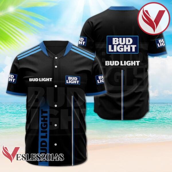 Bud Light Black Label Logo Baseball Jersey, Perfect Gifts For Fans - Vesles2014S