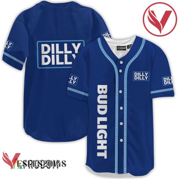 Bud Light Blue Dilly Dilly Baseball Jersey, Perfect Gifts For Fans - Vesles2014S