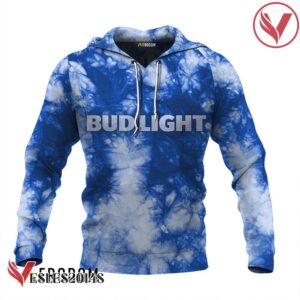 Bud Light Blue Tie-dye Hoodie & Zip Hoodie - Vesles2014S 1