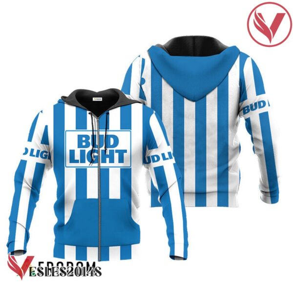 Bud Light Blue Vintage Striped Hoodie & Zip Hoodie - Vesles2014S 1