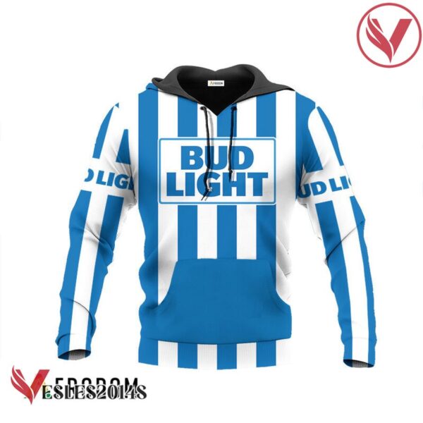 Bud Light Blue Vintage Striped Hoodie & Zip Hoodie - Vesles2014S 2