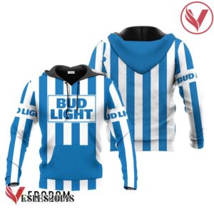 Bud Light Blue Vintage Striped Hoodie & Zip Hoodie - Vesles2014S