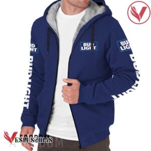 Bud Light Fleece Zip Up Hoodie - Vesles2014S 1