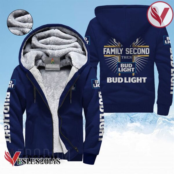 Bud Light Fleece Zip Up Hoodie - Vesles2014S