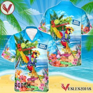 Bud Light Parrot Hawaiian Shirt, Best Summer Gifts For Fans - Vesles2014S 1