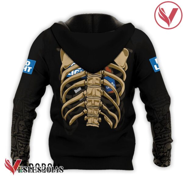 Bud Light Skeleton Ribcage Hoodie & Zip Hoodie - Vesles2014S 3