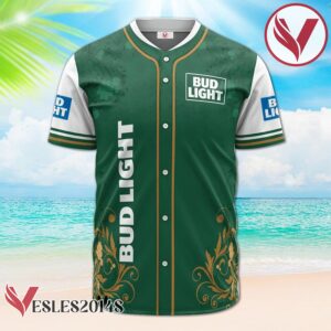 Bud Light St. Patrick's Day Leprechaun Baseball Jersey, Perfect Gifts For Fans - Vesles2014S 2