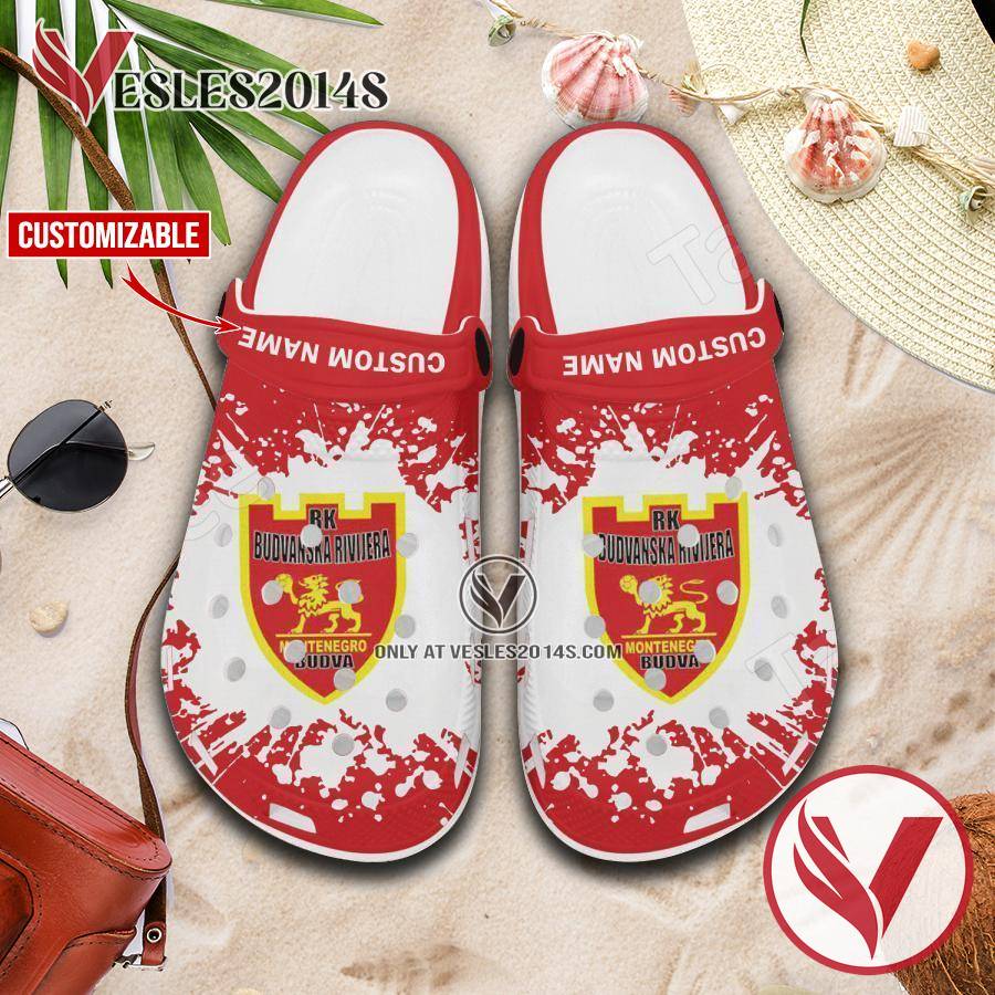 Budvanska Logo Handball Crocs, Unique Footwear For Fans 1