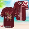 Budweiser Beer Red Halloween Dinosaur Baseball Jersey, Perfect Gifts For Fans - Vesles2014S