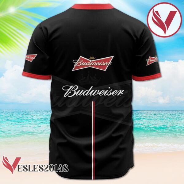 Budweiser Black Label Logo Baseball Jersey, Perfect Gifts For Fans - Vesles2014S 2