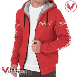 Budweiser Fleece Zip Up Hoodie - Vesles2014S 1