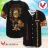 Budweiser Golden Skull And Pumpkin Baseball Jersey, Perfect Gifts For Fans - Vesles2014S