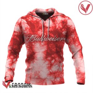 Budweiser Red Tie-dye Hoodie & Zip Hoodie - Vesles2014S 1