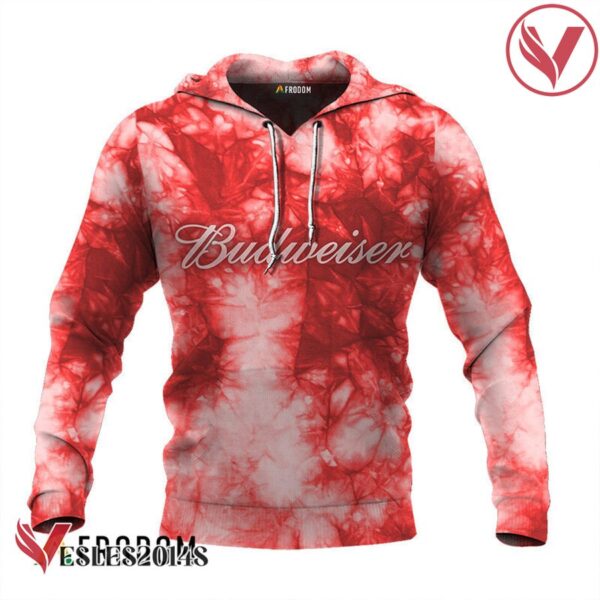 Budweiser Red Tie-dye Hoodie & Zip Hoodie - Vesles2014S 1