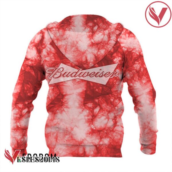 Budweiser Red Tie-dye Hoodie & Zip Hoodie - Vesles2014S 3