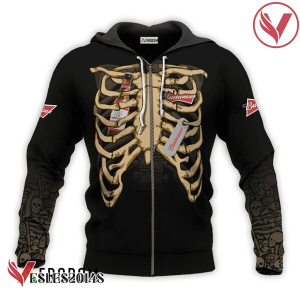 Budweiser Skeleton Ribcage Hoodie & Zip Hoodie - Vesles2014S 2