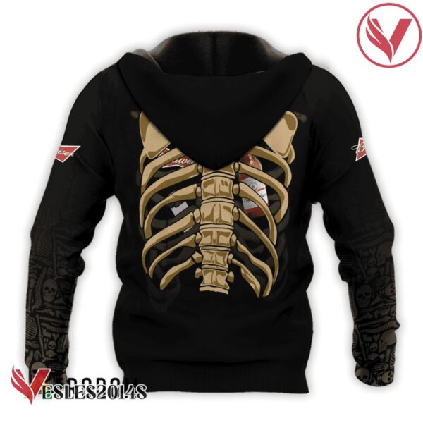 Budweiser Skeleton Ribcage Hoodie & Zip Hoodie - Vesles2014S 3
