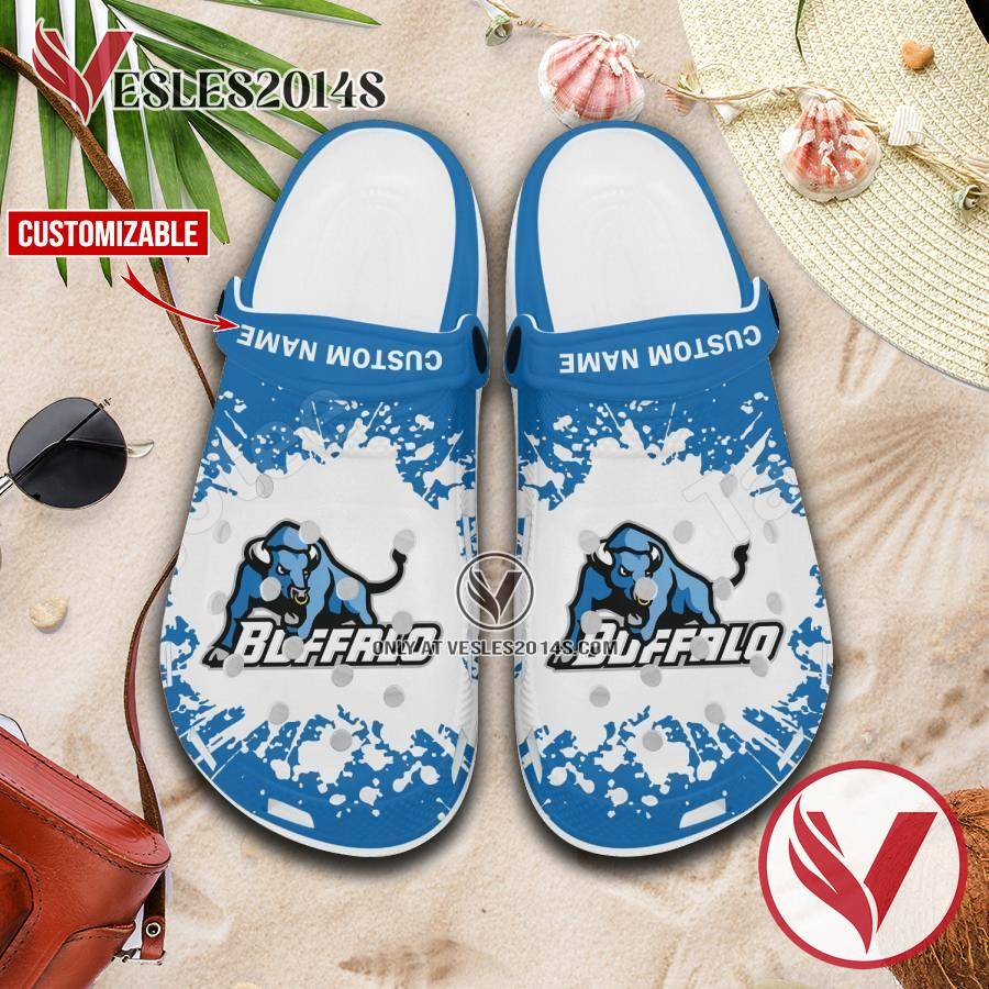 Buffalo Logo Custom Crocs Clogs, Unique Footwear For Fans 1