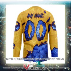 Buffalo Sabres Blood Personalized Hockey Jersey Shirt, Trending Gifts For Fans - Vesles2014s 3