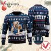Bulldog Drink Natural Light Beer Christmas Ugly Sweater, Unique Winter Outfits For Fans - Vesles2014S  1