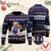 Bulldog Drink Pabst Blue Ribbon Beer Christmas Sweater, Unique Winter Outfits For Fans - Vesles2014S  1