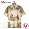 Bulldogs Drink Beer Print Short Sleeve Hawaiian Casual Shirt Vesles2014S