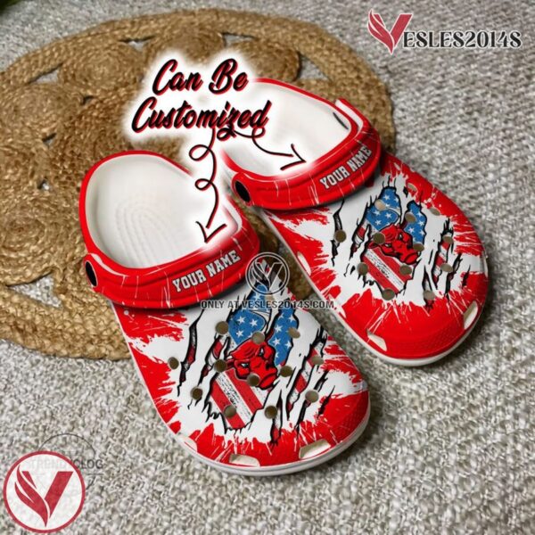 Bulls Personalized CBulls Basketball Ripped American Flag Clog Shoes, Unique Gift From  Vesles2014S