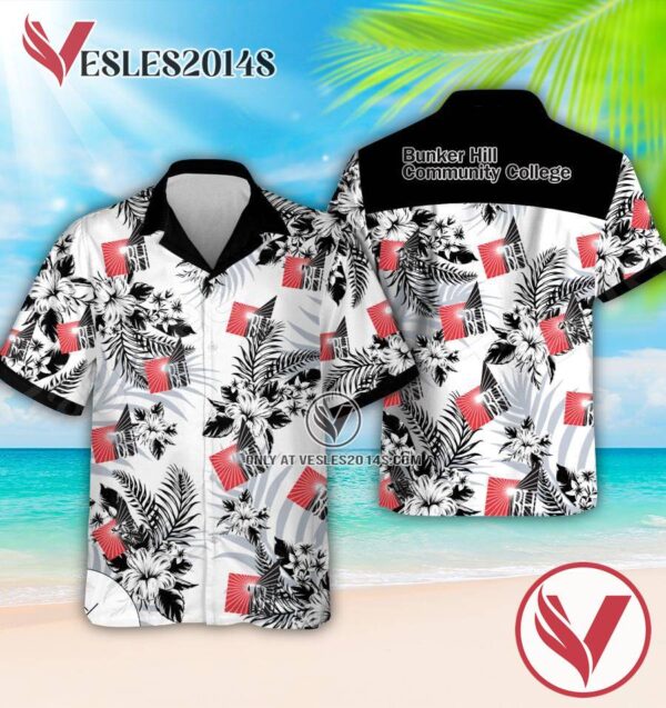 Bunker Hill Community College Aloha Summer Shirt And Shorts, Perfect Gifts Idea In Holiday - Vesles2014S 1
