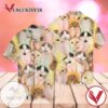Bunny Cat For Men And Women Graphic Print Short Sleeve Hawaiian Casual Shirt Vesles2014S