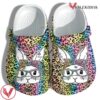 Bunny Easter Day Leopard Rainbow Color Shoes – Happy Easter Day Bunny Cute Shoes Croc Clogs, Unique Gift From  Vesles2014S