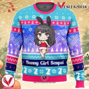 Bunny Girl Senpai Rascal Does Not Dream of Bunny Girl Senpai Ugly Christmas Sweater, Unique Christmas Gift For Fans - Vesles2014S