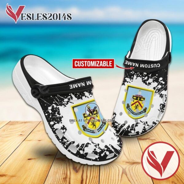 Burnley Football Club Custom Crocs Clogs, Unique Footwear For Fans